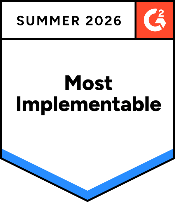 Creditsafe rated most implementable in Credit and Collections on G2