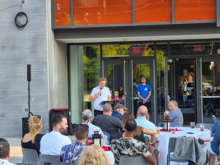 Matthew Debbage, CEO of Americas and Asia, shares his appreciation with the US team