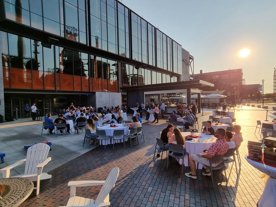 The US team basks in the beautiful sunshine 