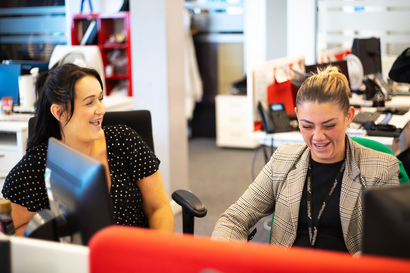 Customer Support team member working.