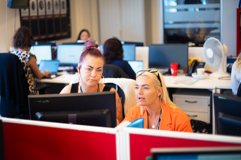 Customer Support team member working.