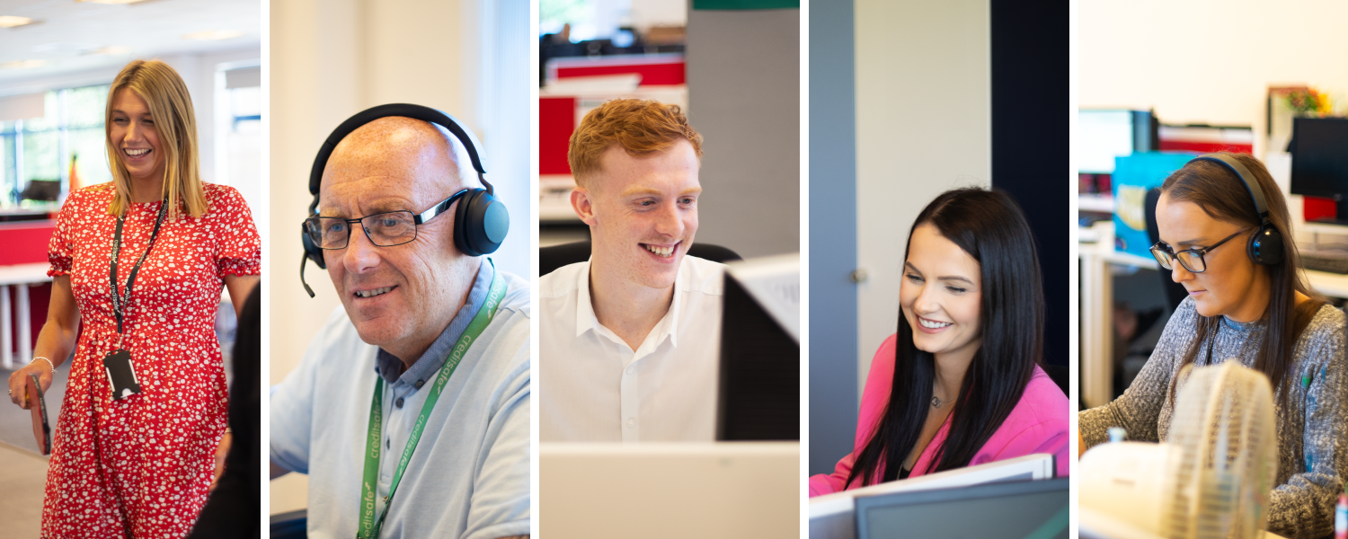 The Creditsafe customer service team members