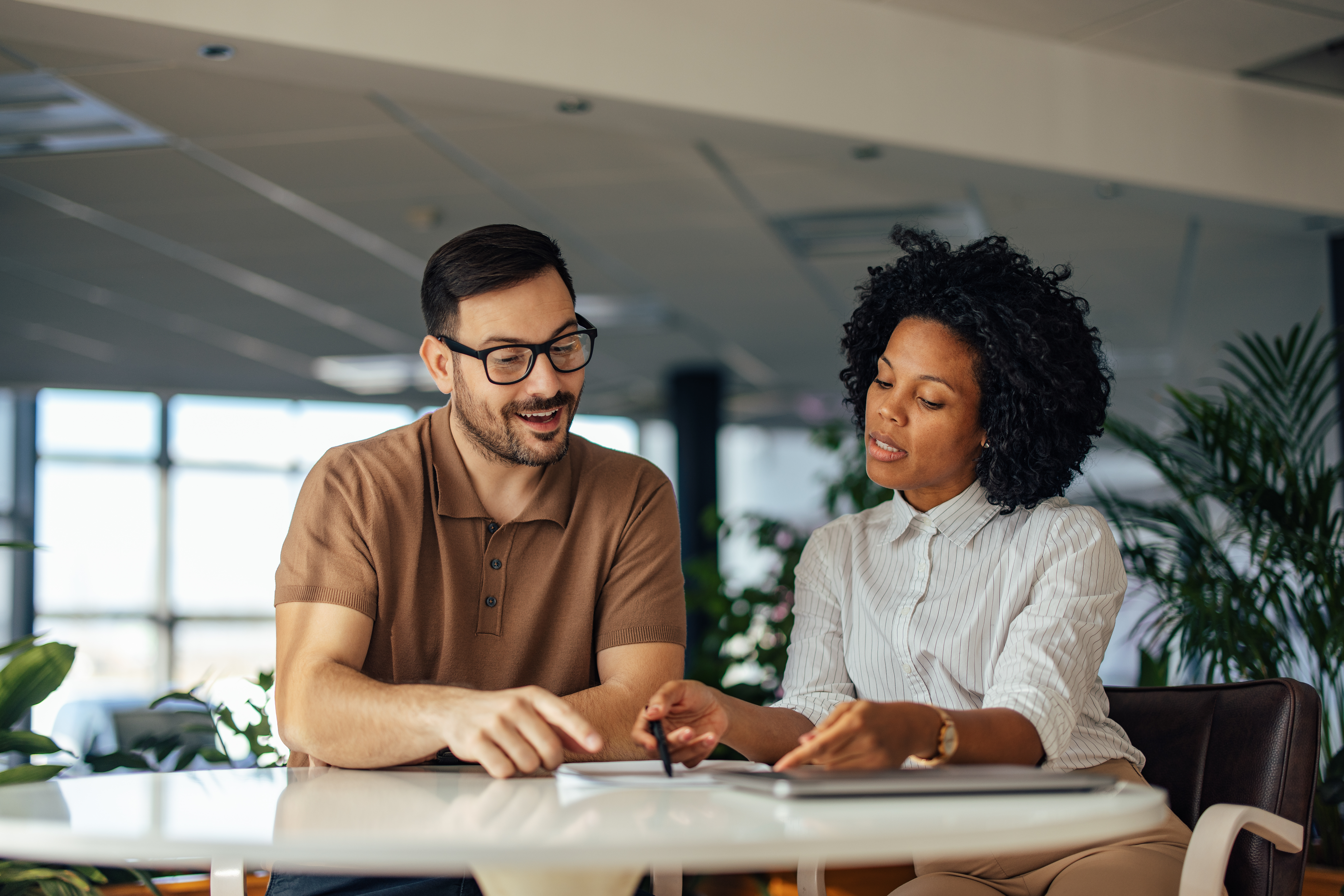 Speaking with a customer